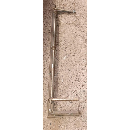 225 - BRASS NON EXTENDING HEARTH FENDER, 48'' LONG