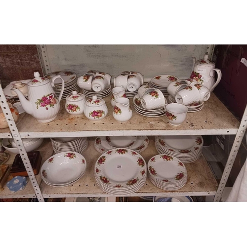 227 - 2 SHELVES OF ROYAL NORFOLK TEA& COFFEE SETS