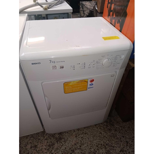 248 - BEKO CLOTHES DRYER