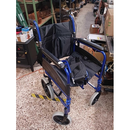 257 - BLUE METAL Z TEC MOBILITY CHAIR