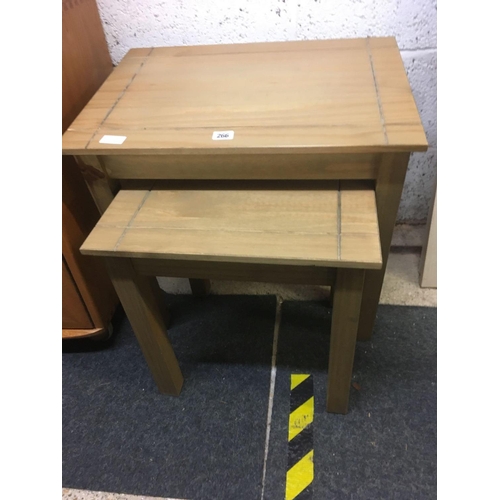 266 - MODERN RUSTIC NEST OF 2 TABLES