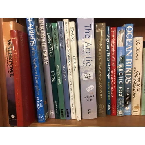 284 - SHELF OF WILDLIFE BOOKS ETC