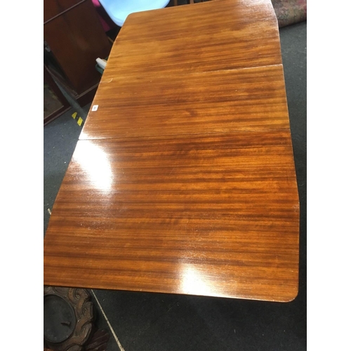 306 - MAHOGANY NARROW DROP FLAP TABLE