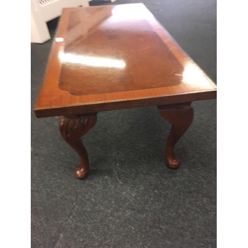 347 - MAHOGANY COFFEE TABLE