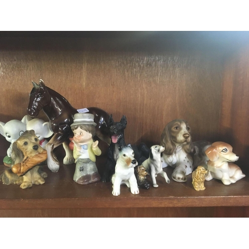 364 - SHELF OF CHINA FIGURES