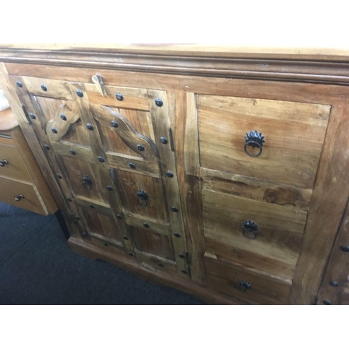 384 - EASTERN HARDWOOD SIDEBOARD