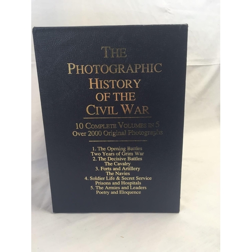 387 - BOX SET OF THE PHOTOGRAPHIC HISTORY OF THE CIVIL WAR