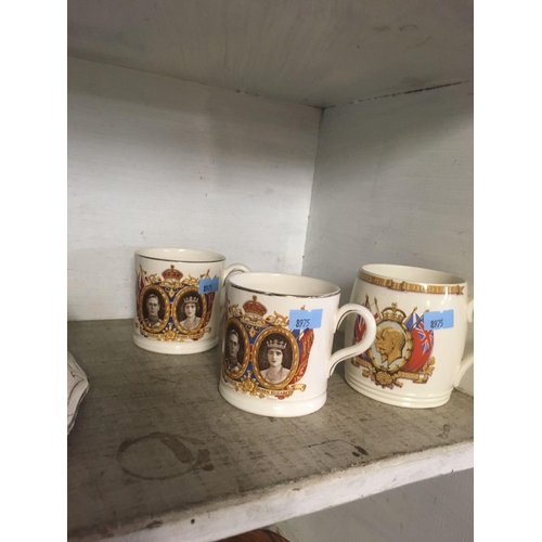 408 - SHELF OF ROYAL COMMEMORATIVE WARE