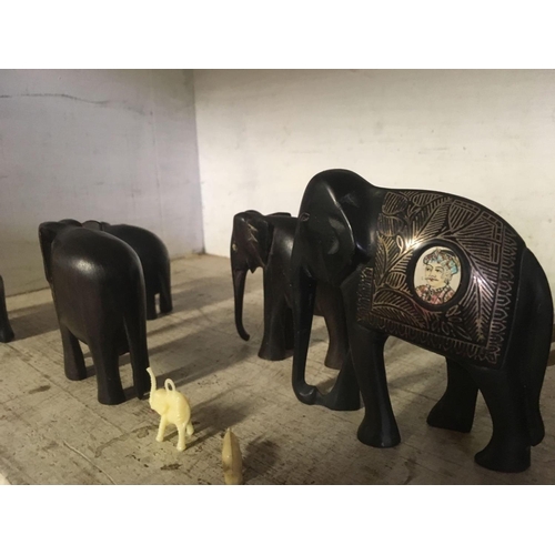 409 - QTY OF ORNAMENTAL ELEPHANTS