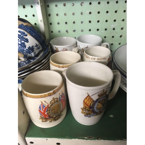 452 - SHELF OF ROYAL COMMEMORATIVE WARE