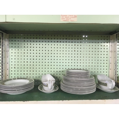 462 - 2 SHELVES OF ALFRED MEAKIN DINNERWARE