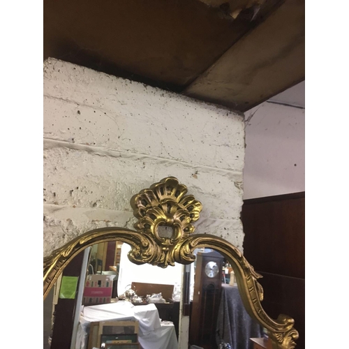 595 - GILT FRAMED MIRROR