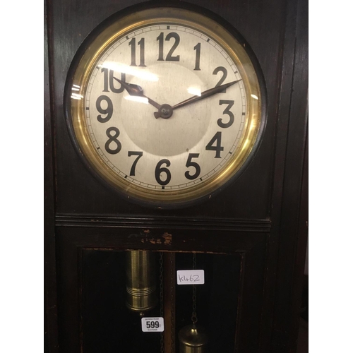 599 - A GRANDFATHER CLOCK