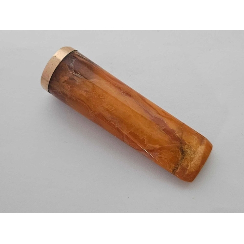 750 - AMBER GOLD TIPPED CASA CIGAR HOLDER