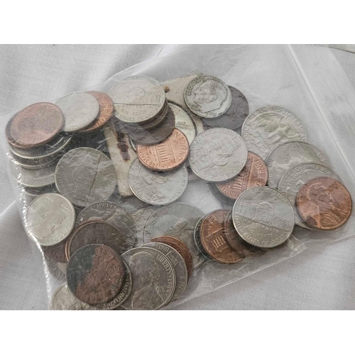 769 - SMALL BAG WITH USA COINS