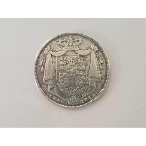 772 - 1834 WILLIAM IV HALF CROWN