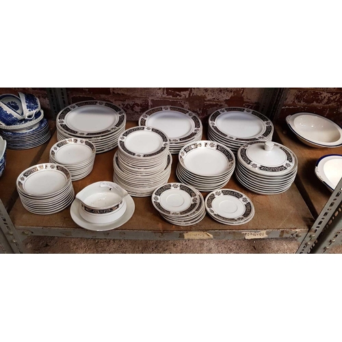 159 - 2 SHELVES OF A JAPANESE DINNER TEA SERVICE