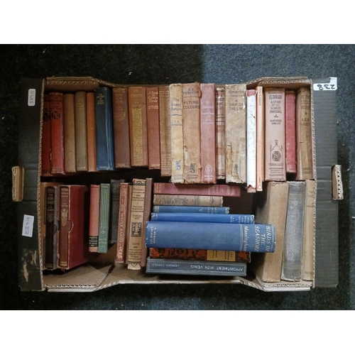 238 - WAVERLEY NOVELS 46 VOLUMES CARTON OF VARIOUS LITERATURE BOOKS