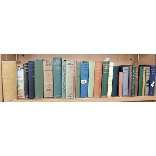 240 - 3 SHELVES OF HARDBACK BOOKS