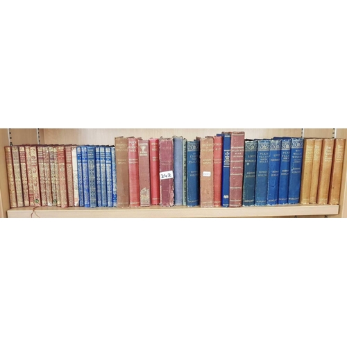 242 - 2 SHELVES OF HARDBACK BOOKS, R KIPLING