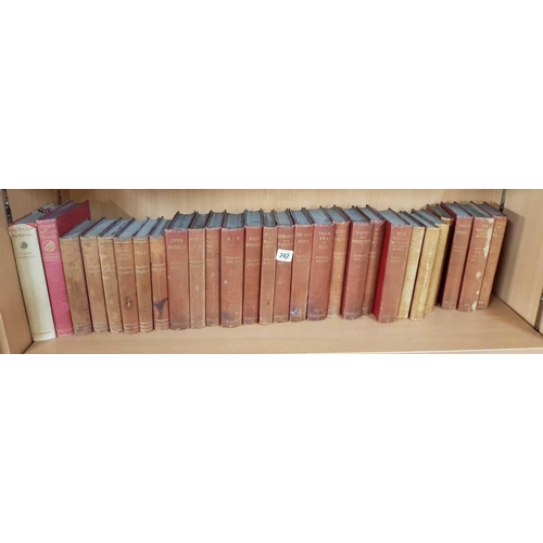 242 - 2 SHELVES OF HARDBACK BOOKS, R KIPLING