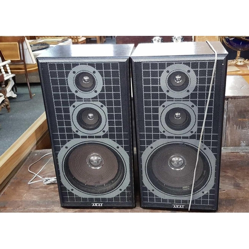 277 - PAIR OF AKAI SPEAKERS, MODEL SR-UA102