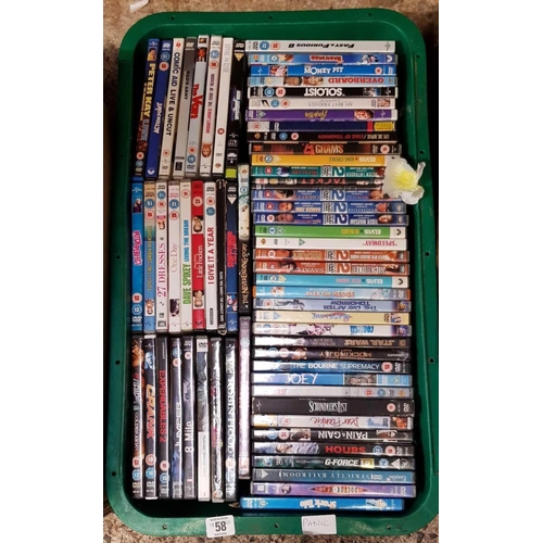 58 - 4 CARTONS OF MISC DVD'S