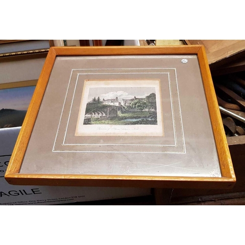 74 - QTY OF F/G PICTURES, WOOL EMBROIDERED, 3 WATERCOLOURS BY JOSEPH GALEA & OVAL WOODEN PICTURES FRAMES,... 