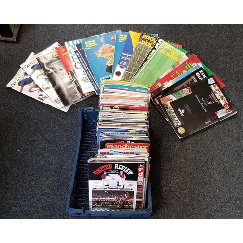 856 - CARTON WITH QTY OF VARIOUS FOOTBALL PROGRAMMES