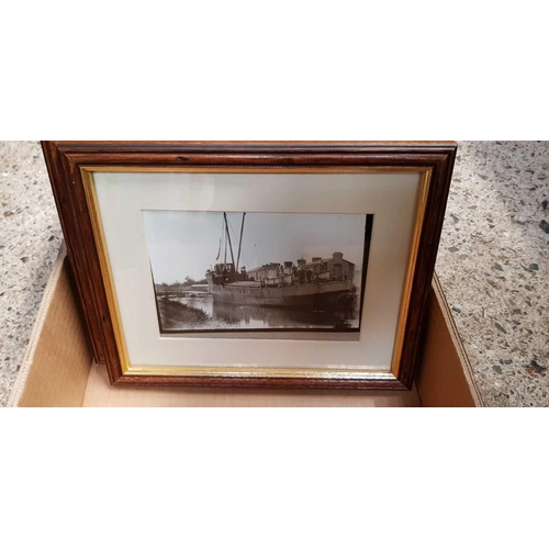 92 - CARTON OF FRAMED PHOTOGRAPHS OF THE OLD EXETER MARITIME MUSEUM