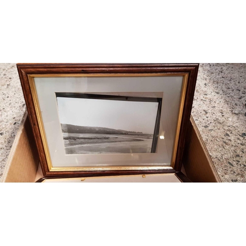 92 - CARTON OF FRAMED PHOTOGRAPHS OF THE OLD EXETER MARITIME MUSEUM