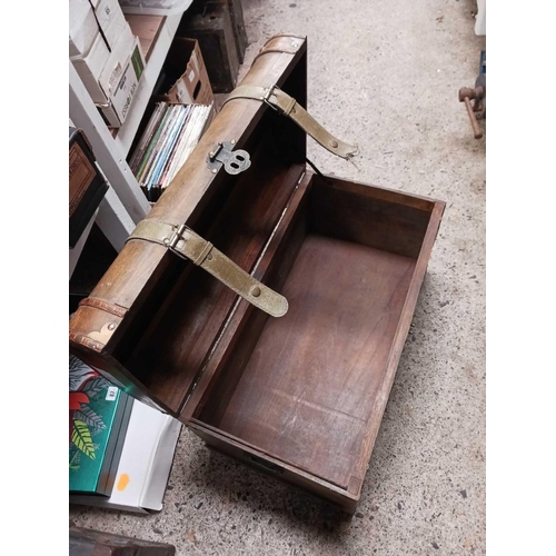 37 - ORNATE WOODEN CHEST