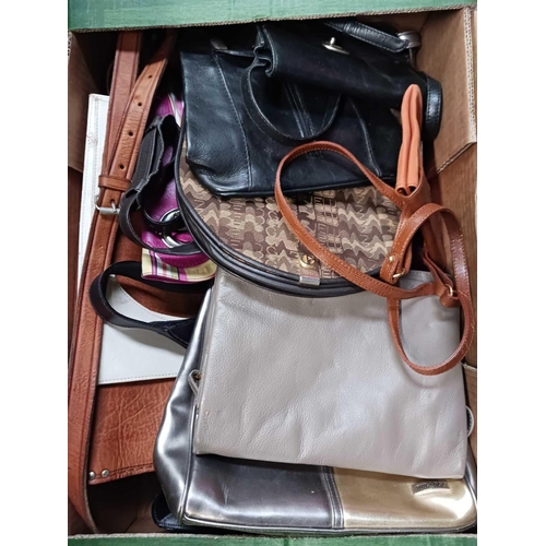 85 - 2 BOXES OF MISC HANDBAGS