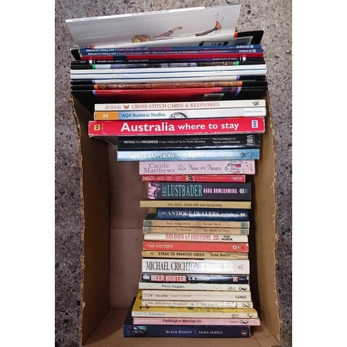 118 - 3 CARTONS OF MISC HARDBACK & SOFT BACK BOOKS