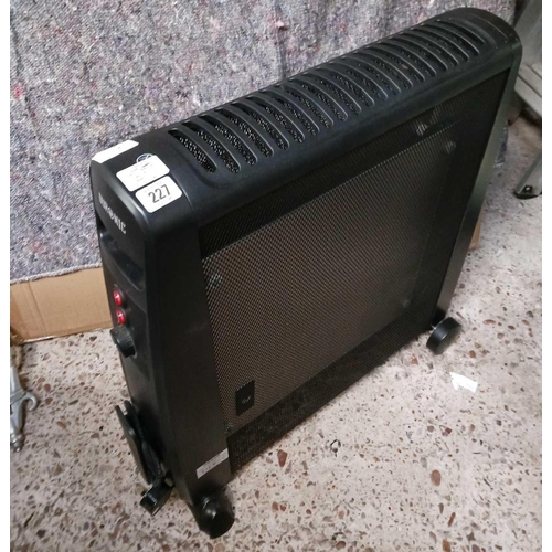 227 - DURONIC MICA HEATER MODEL HV101, 2500 WATTS