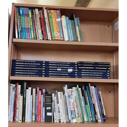 249 - 3 SHELVES OF HARDBACK BOOKS INCL; CHILDREN'S ANNUALS