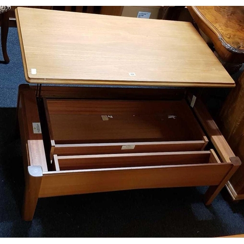 259 - SUTCLIFFE FOLD AWAY STORAGE UNIT / COFFEE TABLE