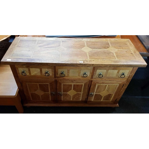 268 - MODERN OAK SIDEBOARD, 55'' LONG X 20'' ACROSS X 33'' HIGH