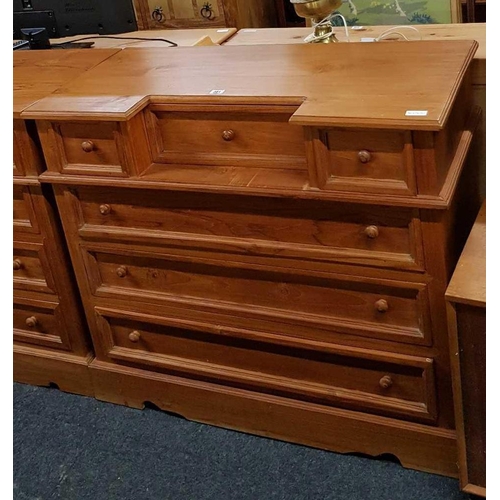 281 - PINE 6 DRAWER UNIT