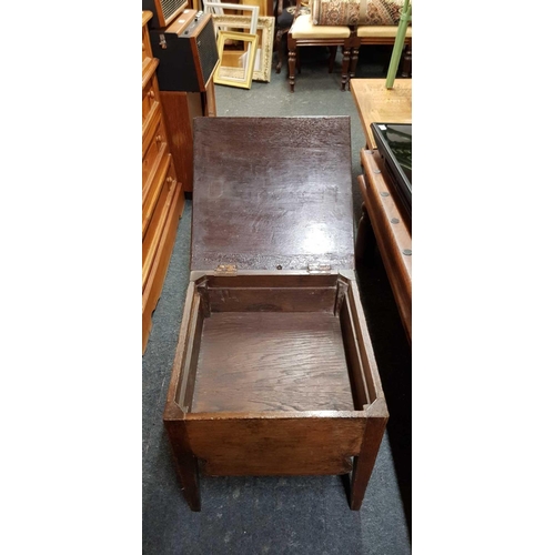 294 - OAK COMMODE BOX