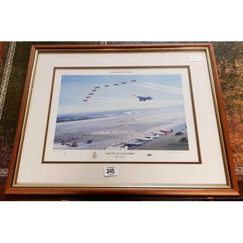 345 - F/G PRINT OF THE SALUTE TO CONCORDE