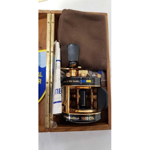 ABU AMBASSADEUR 5600 CDL GOLD PLATED SPECIAL ADDITION BATE CASTING  