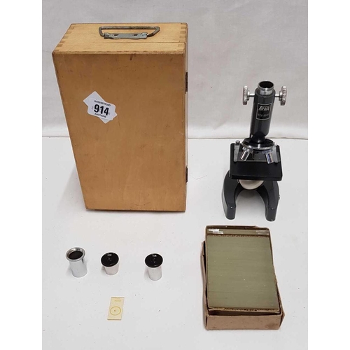 914 - SMALL CHILD'S BOXED MICROSCOPE