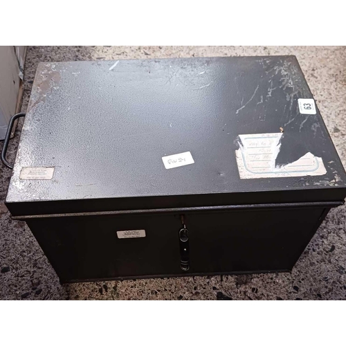 63 - SMALL LOCKABLE DOCUMENT BOX