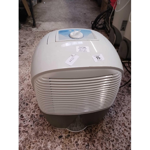 15 - DELONGHI TYPE DEM10 DEHUMIDIFIER