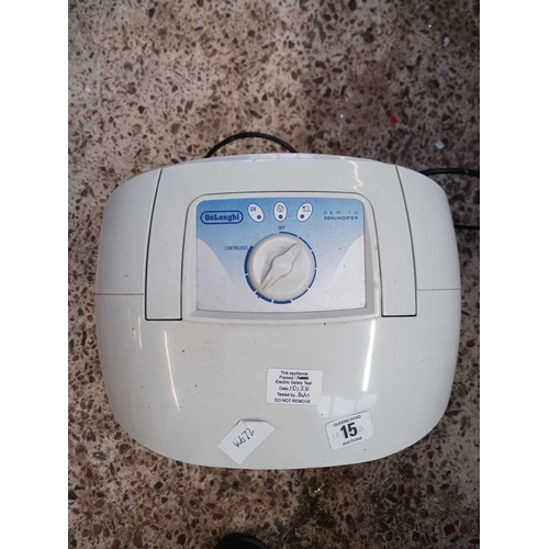 15 - DELONGHI TYPE DEM10 DEHUMIDIFIER