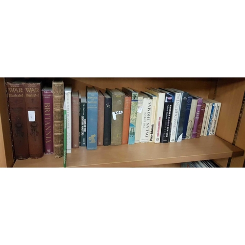 256 - 3 SHELVES OF HARDBACK BOOKS