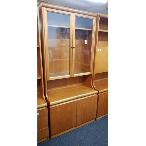 278 - 4 PIECE RETRO MID CENTURY WALL UNITS BY REMPLOY