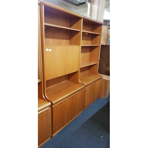 278 - 4 PIECE RETRO MID CENTURY WALL UNITS BY REMPLOY