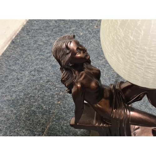 353 - LADY FIGURE TABLE LAMP